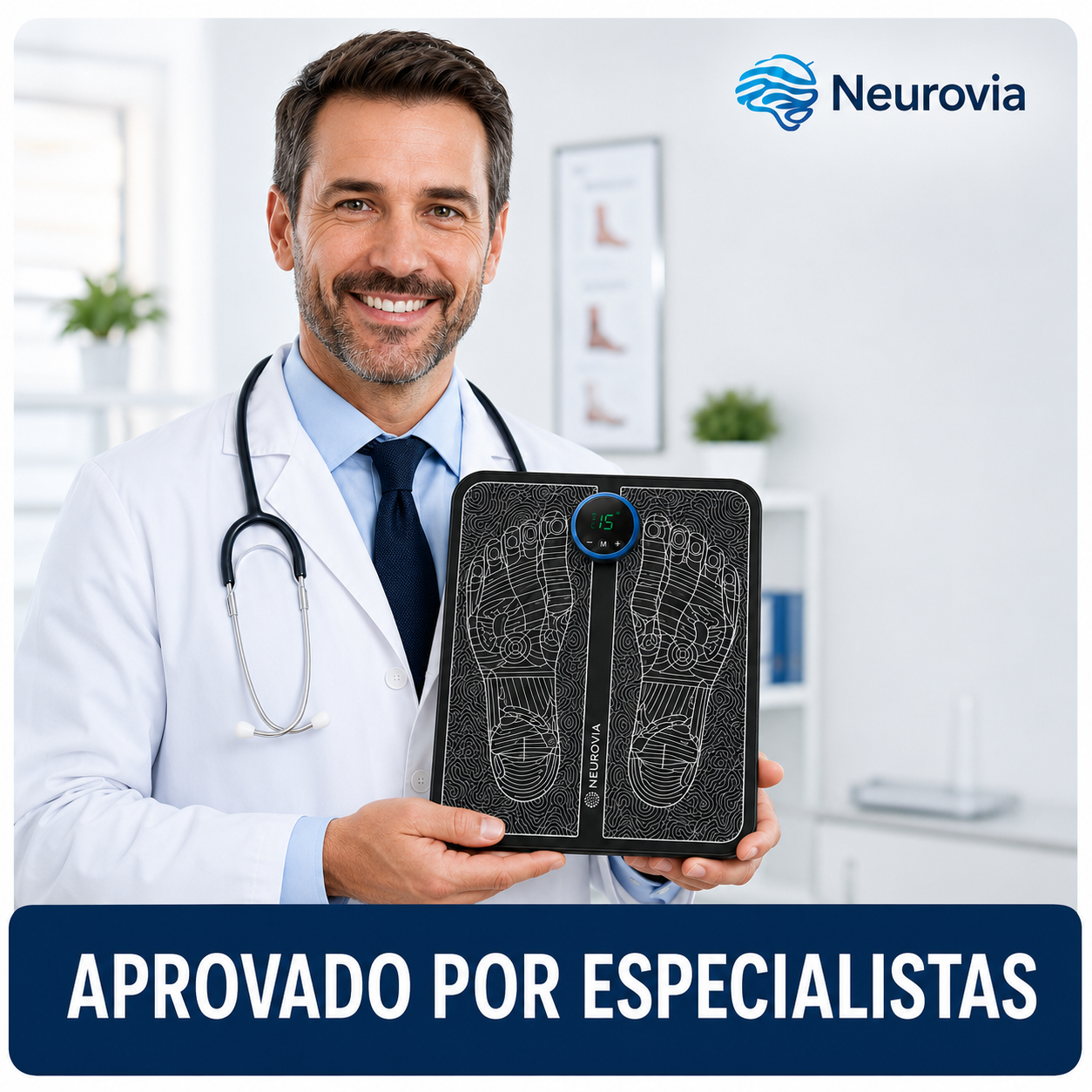 Neurovia™ Tratamento EMS Ativador para Pernas Inchadas, Pesadas ou Enfraquecidas — Para Uso em Casa
