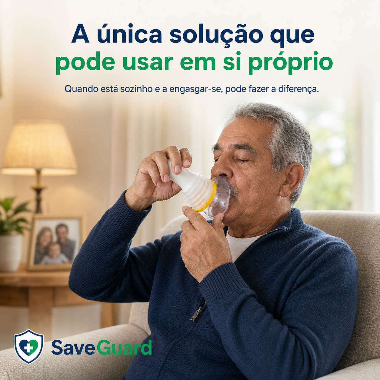 Quando cada segundo conta, esteja preparado com SaveGuard — viva sozinho ou em família.
