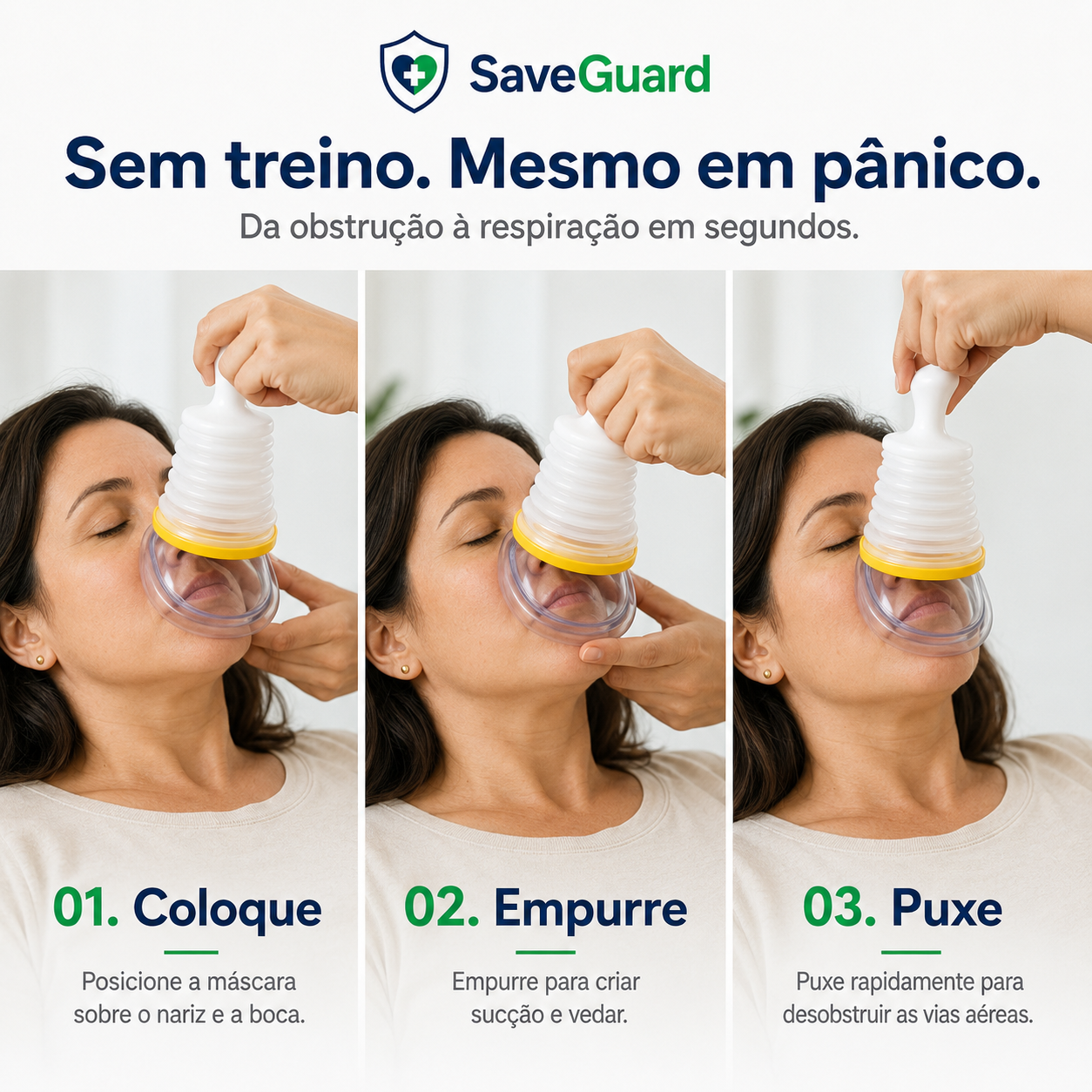 Quando cada segundo conta, esteja preparado com SaveGuard — viva sozinho ou em família.