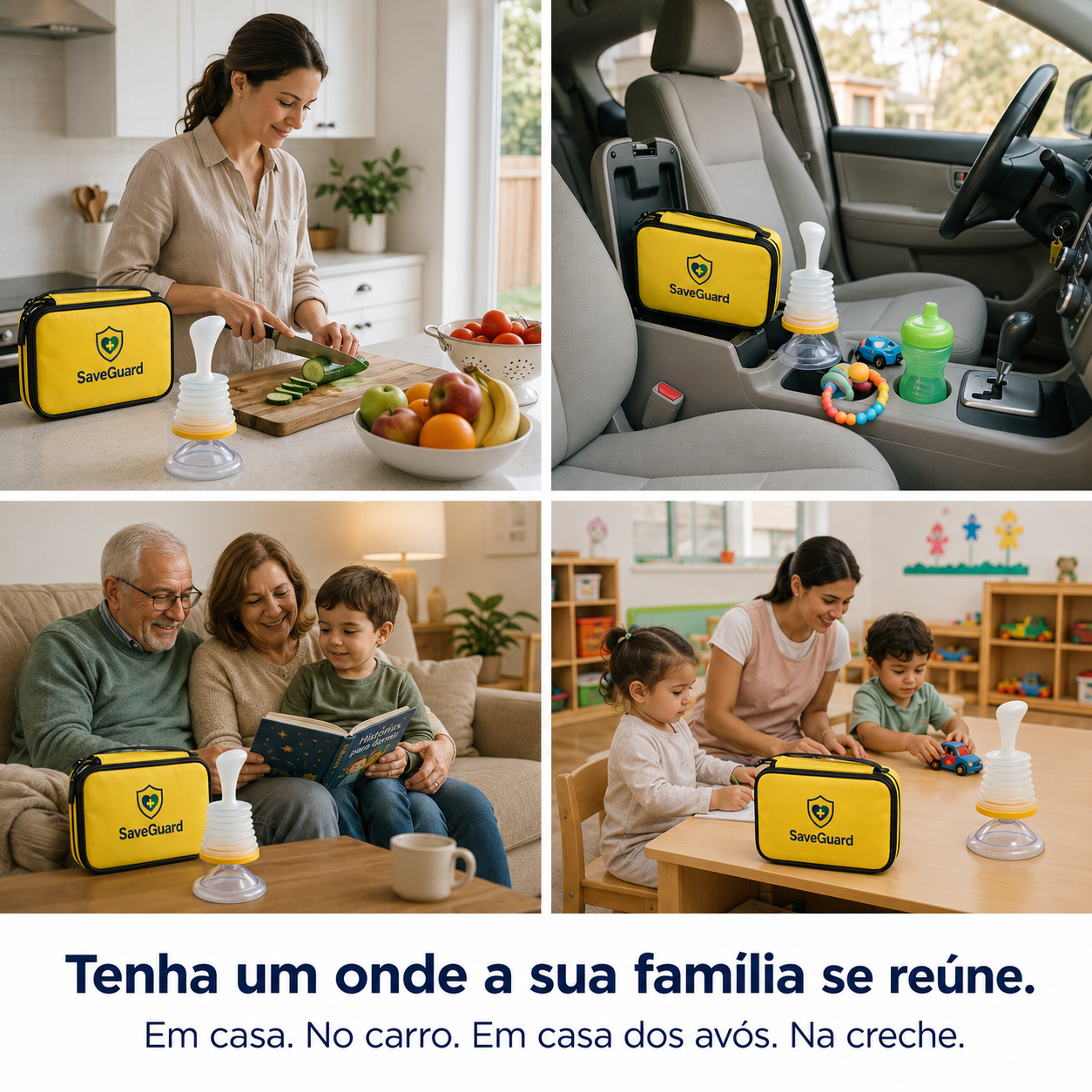 Quando cada segundo conta, esteja preparado com SaveGuard — viva sozinho ou em família.