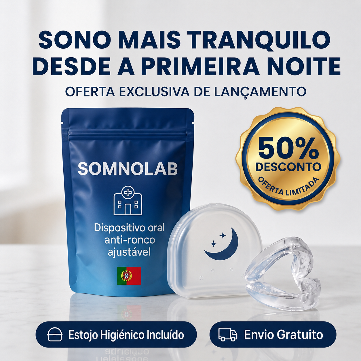 HOJE: 1+1 GRÁTIS! Elimine o ressonar desde a primeira noite – SomnoLab (+ ESTOJO HIGIÉNICO PROTETOR DE OFERTA)