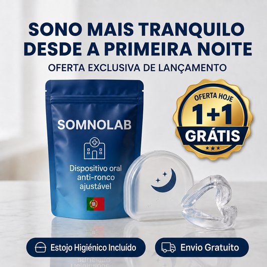 HOJE: 1+1 GRÁTIS! Elimine o ressonar desde a primeira noite – SomnoLab (+ ESTOJO HIGIÉNICO PROTETOR DE OFERTA)